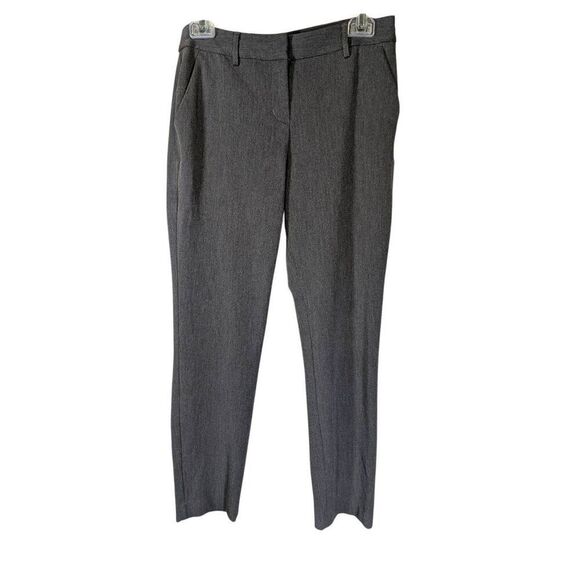 Express Columnist Ankle Mid Rise Pants Size Gray Flat Front Pockets Womens Size - Picture 1 of 6